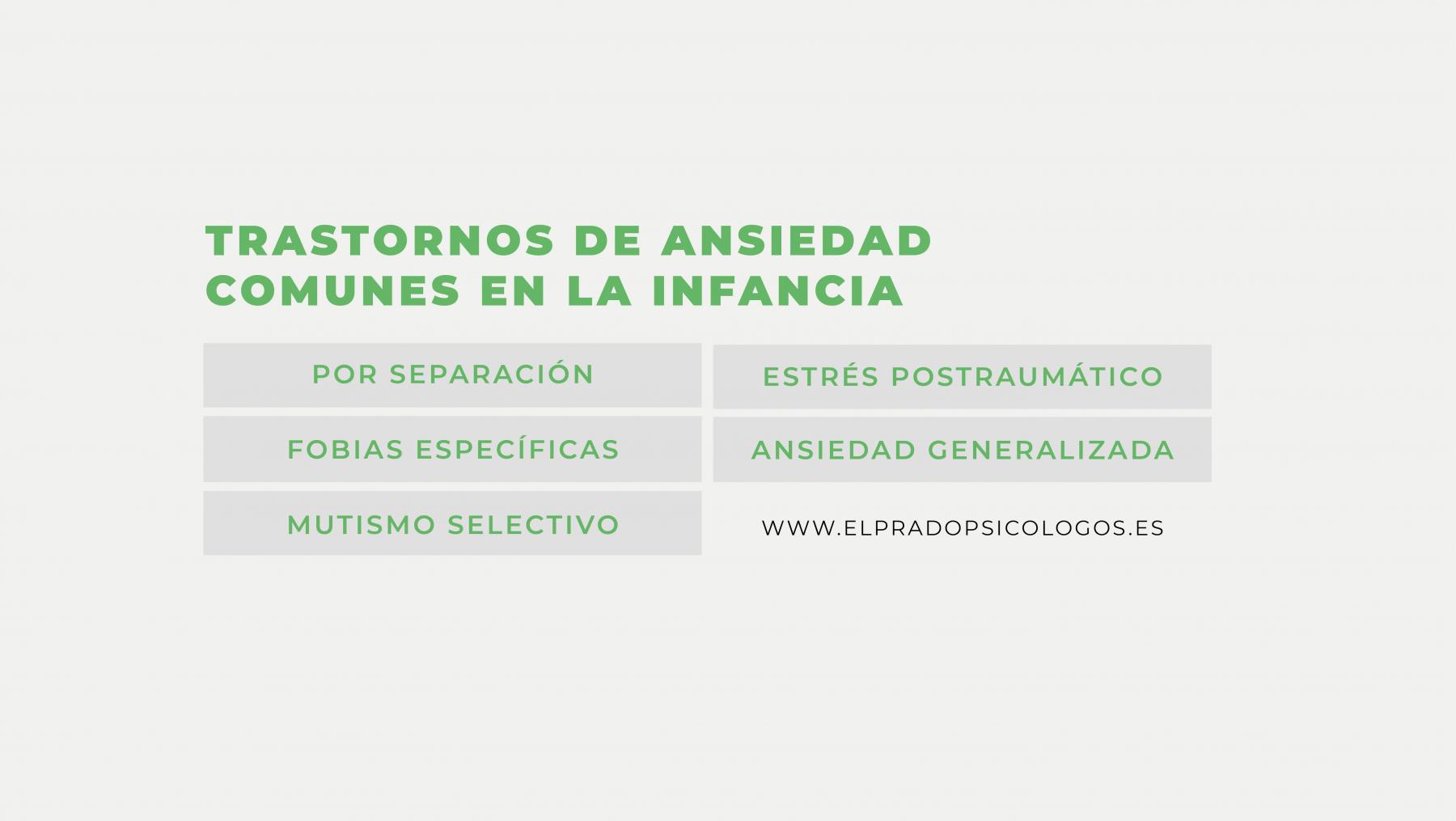 Trastornos de ansiedad comunes